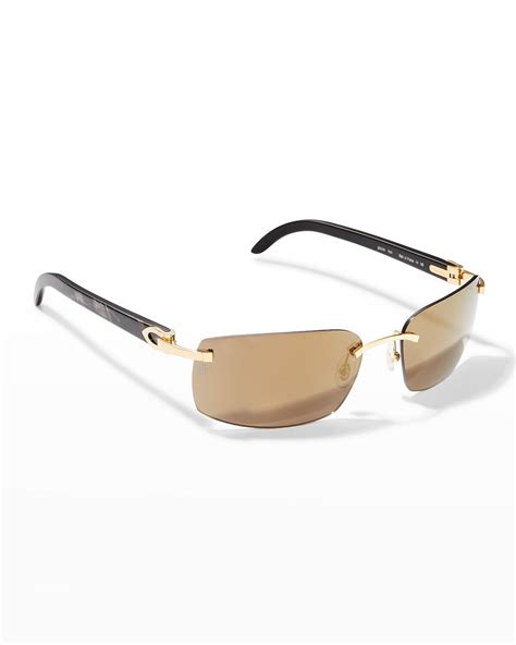 cartier rimless sunglasses replica|cartier rimless eyeglasses men.